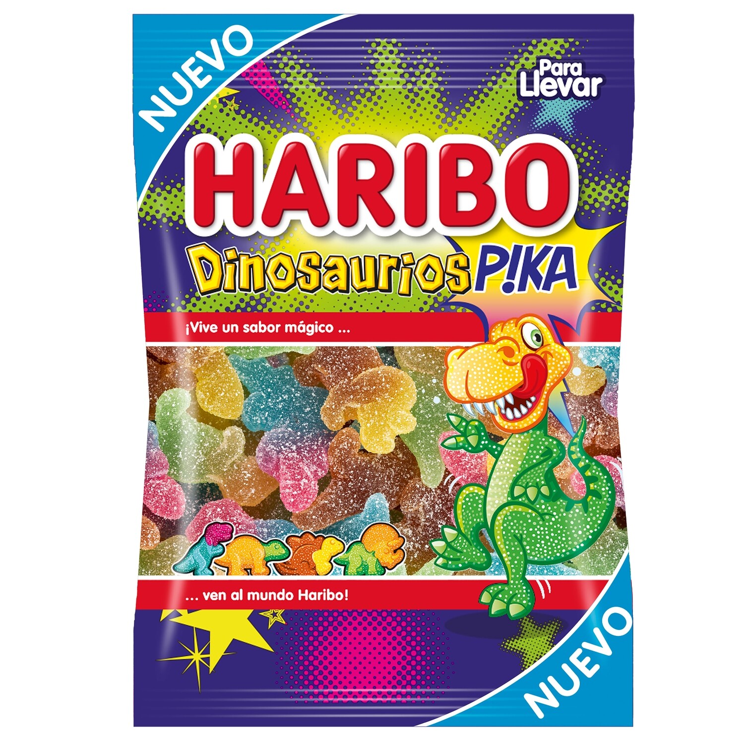 Gominolas dinosaurios pika HARIBO 100 g.