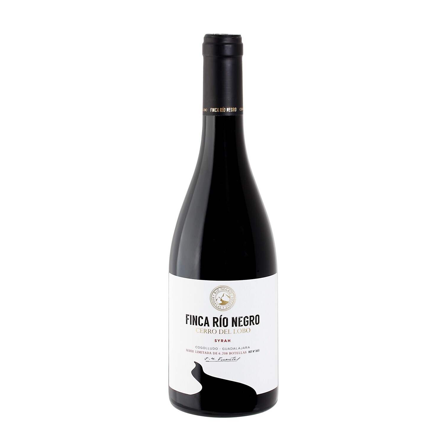 Vino tinto bodegas Río Negro serie limitada CERRO DEL LOBO 75 cl.