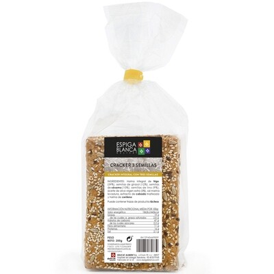Cracker 3 semillas ESPIGA BLANCA 200 g.