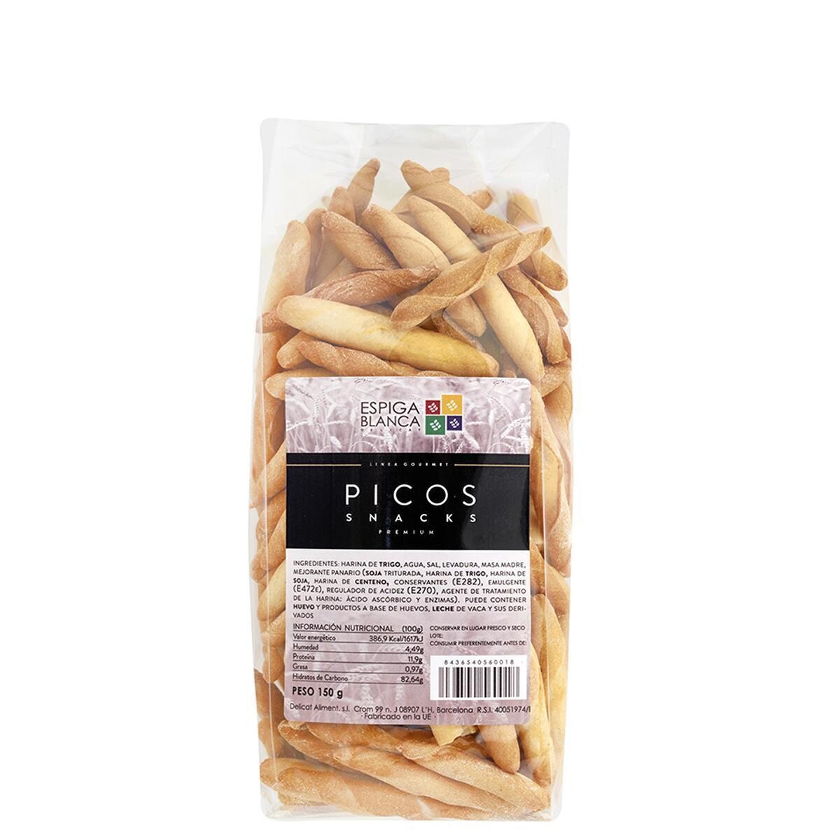 Picos snacks ESPIGA BLANCA 150 g.