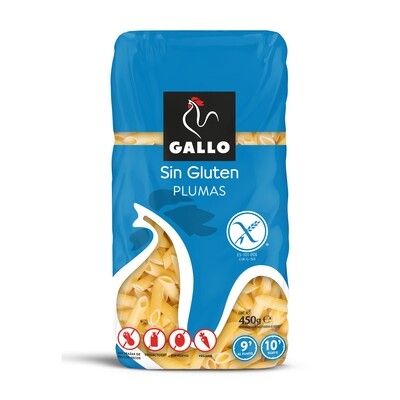 Plumas sin gluten GALLO.