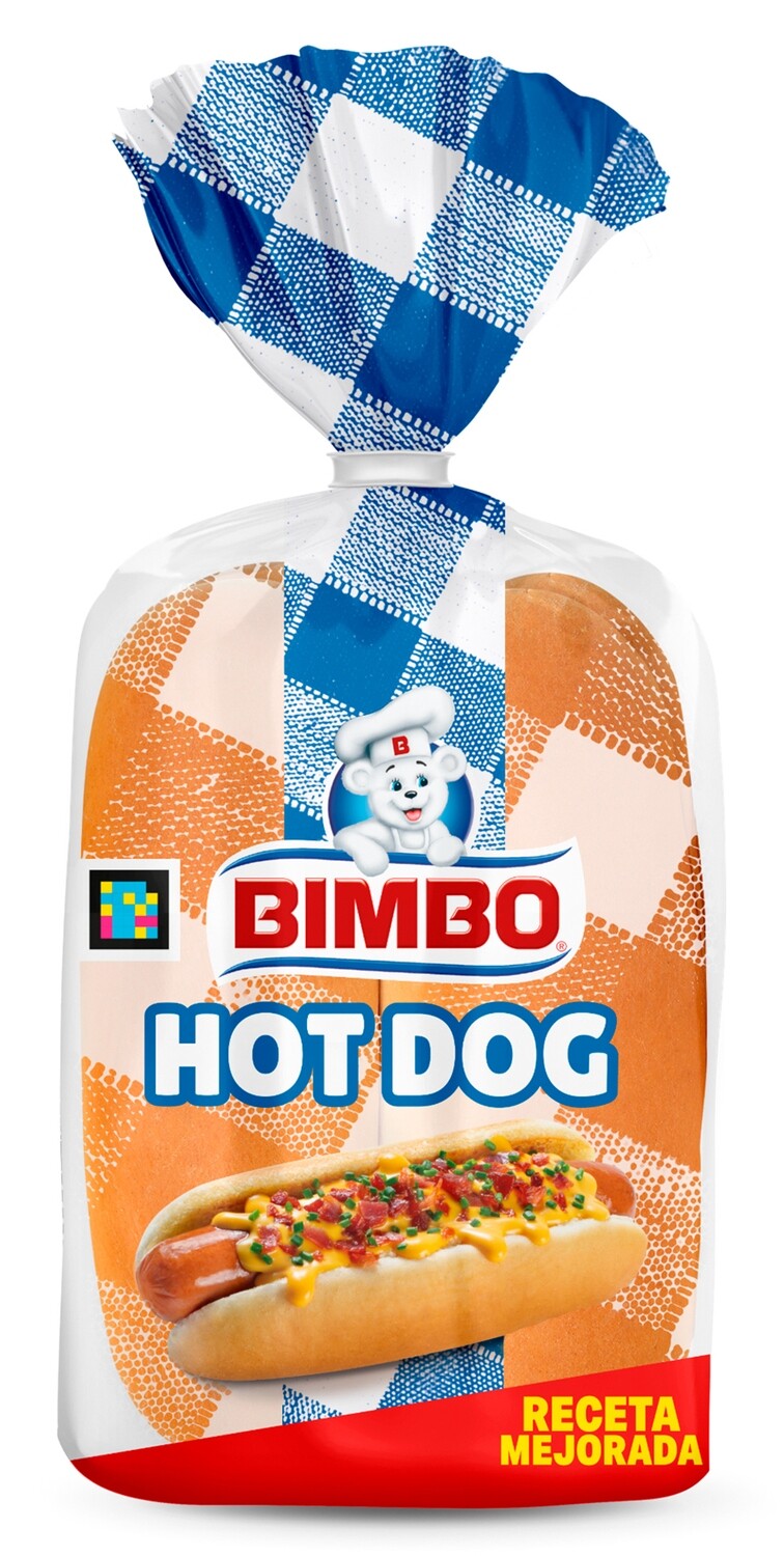 4 Pan hot dog BIMBO 220 g.