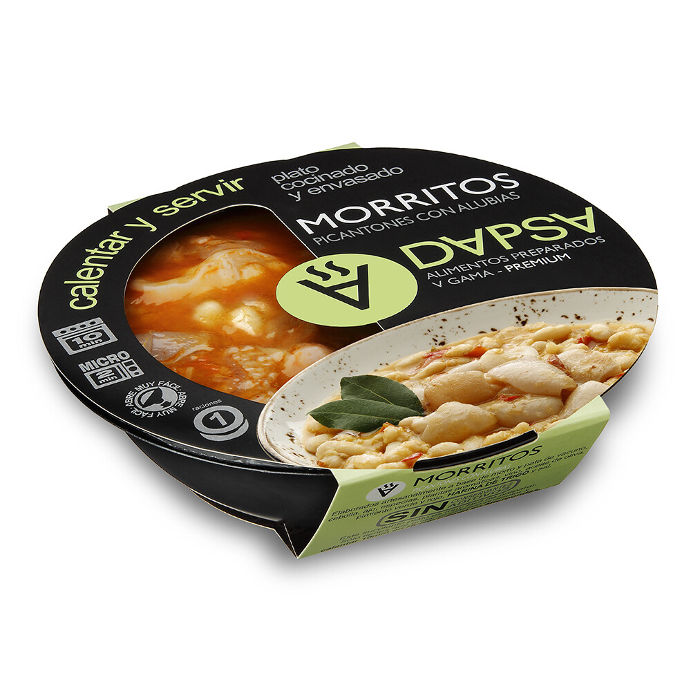 Alubias con morritos picantones DAPSA 380 g.