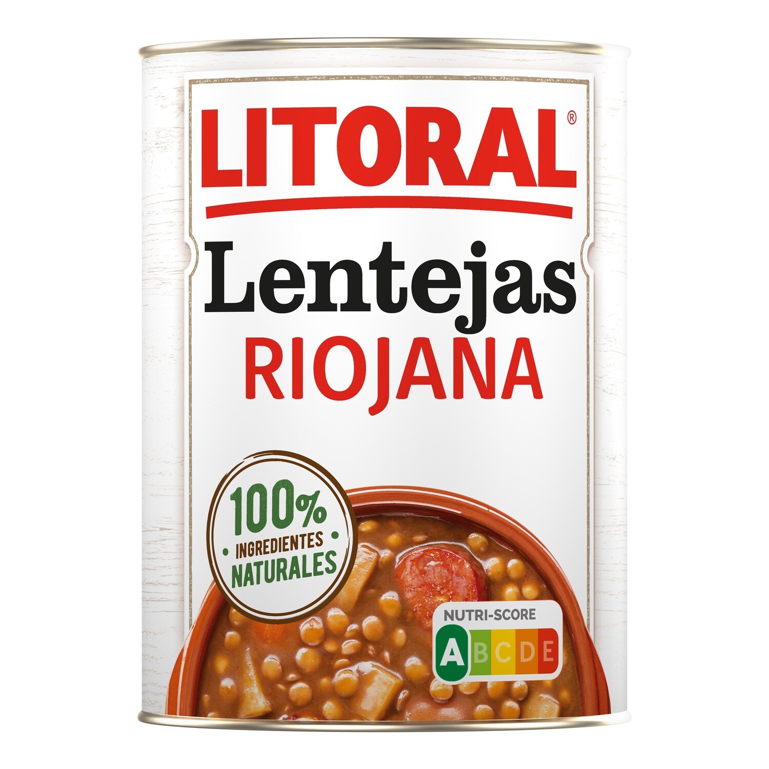 Lentejas riojana sin gluten LITORAL 425 g.