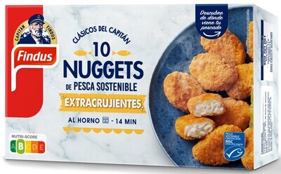 10 Nuggets de pescado extracrujientes FINDUS 245 g.