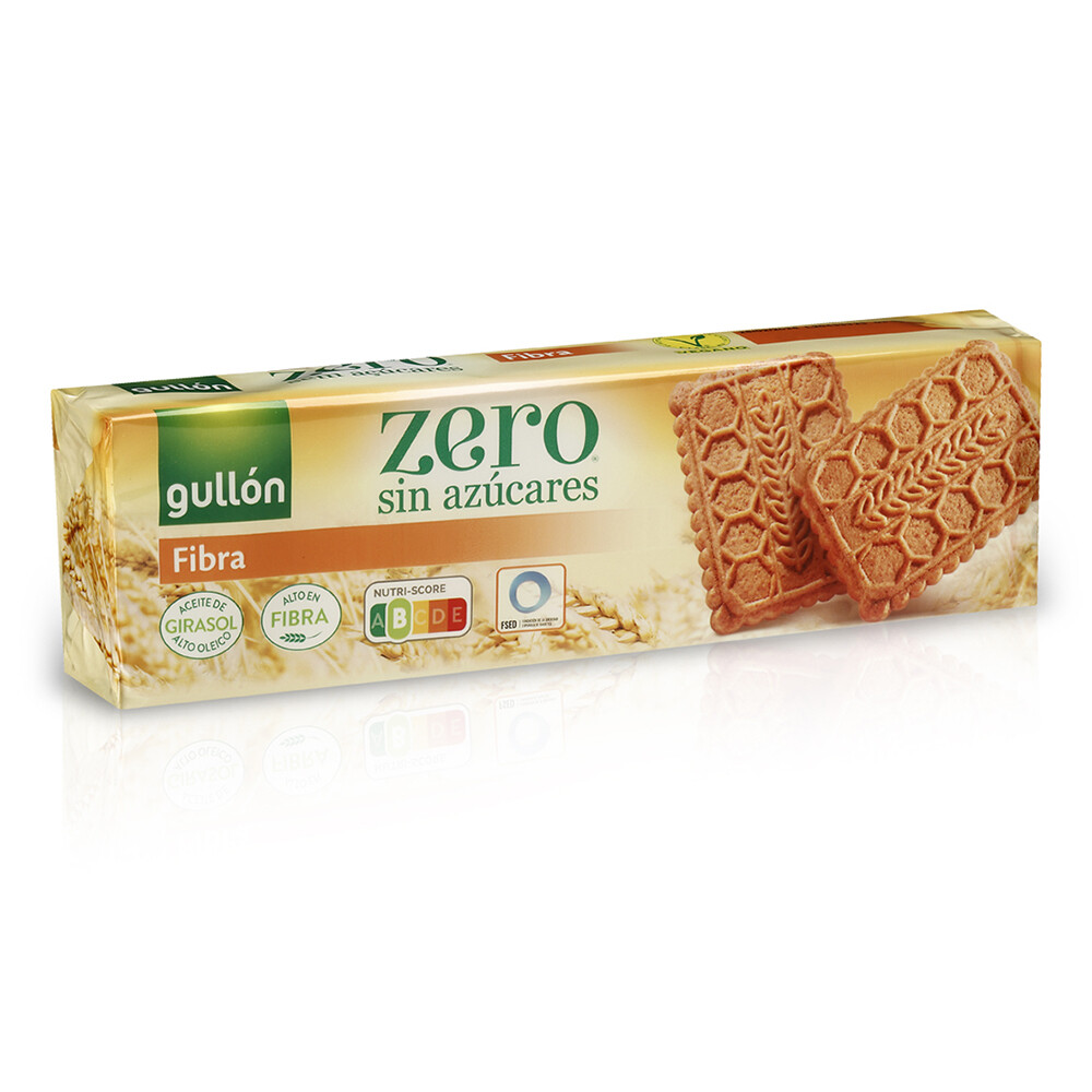 Galletas fibra zero azúcares GULLON 170 g.