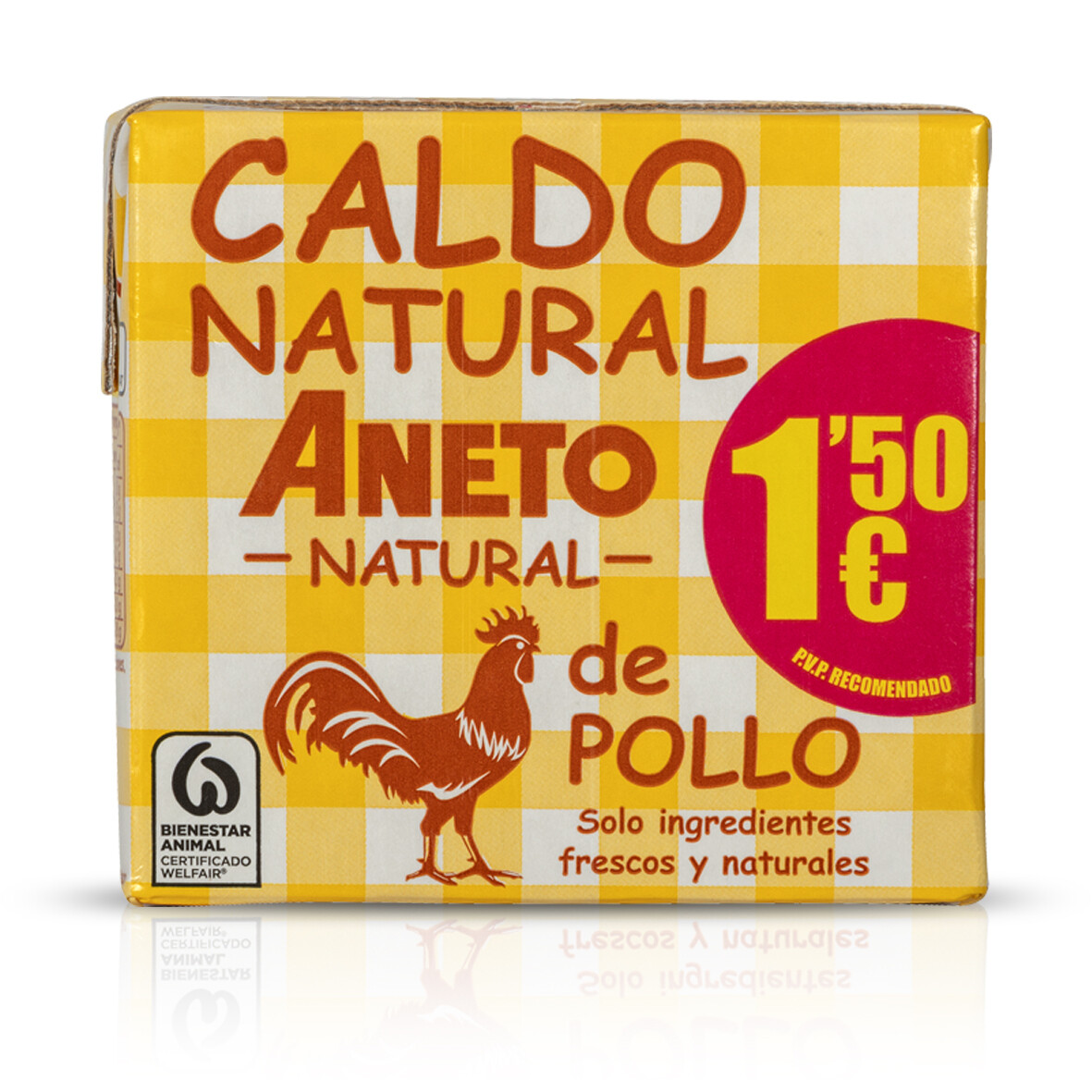 Caldo natural de pollo ANETO 500 ml.