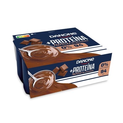 Natillas de chocolate + proteína DANONE 4x120 g.