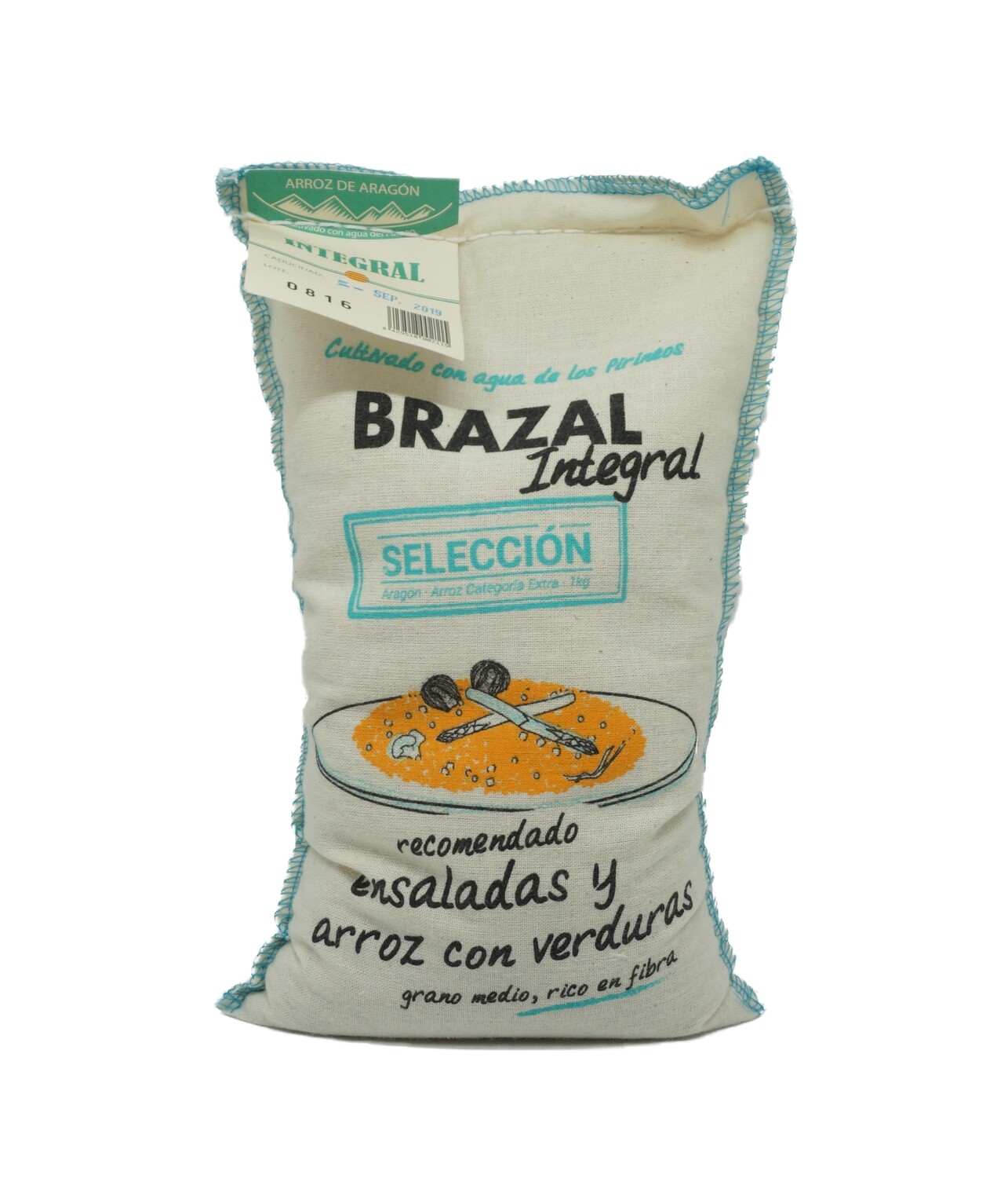 Arroz integral BRAZAL 1 kg.