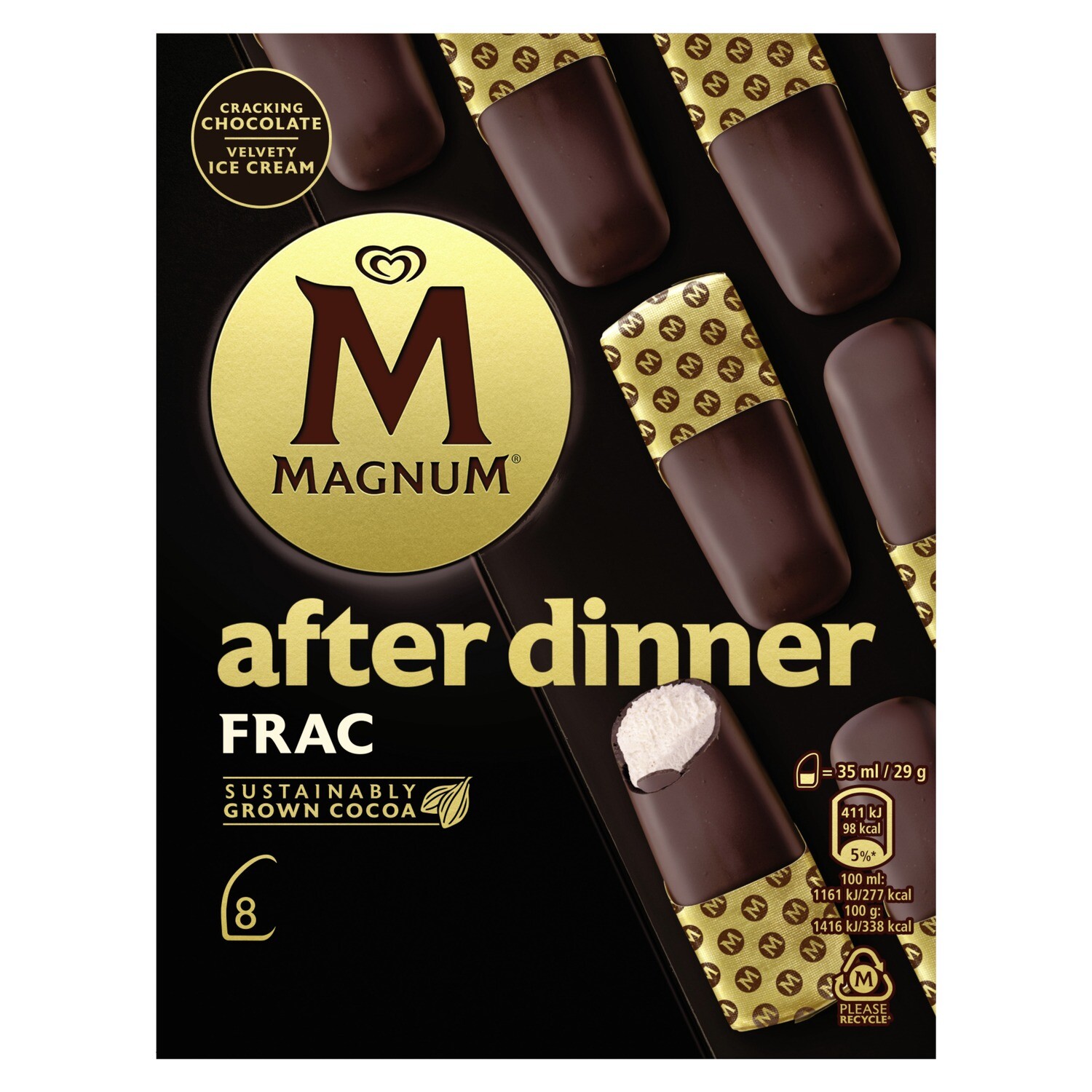Helado after dinner frac MAGNUM 8 x 232 ml.