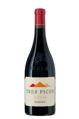 Vino tinto garnacha D.O. Campo de Borja TRES PICOS 75 cl.