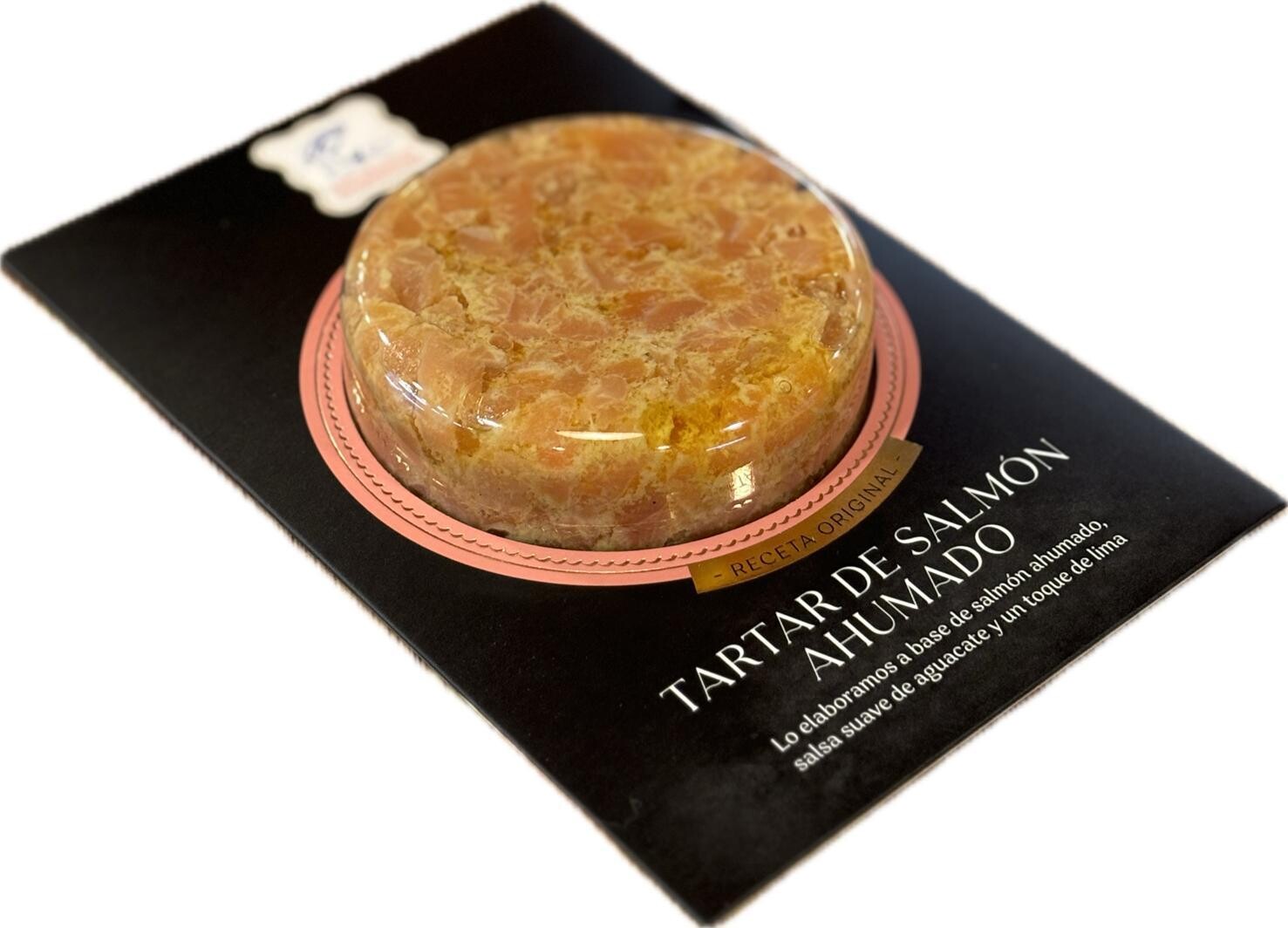 Tartar de salmón ahumado AHUMADOS DOMINGUEZ 150 g.