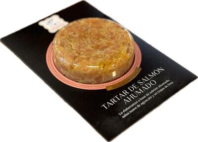 Tartar de salmón ahumado AHUMADOS DOMINGUEZ 150 g.