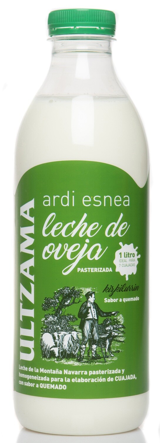 Leche de oveja pasterizada quemada ULTZAMA 1 lt.