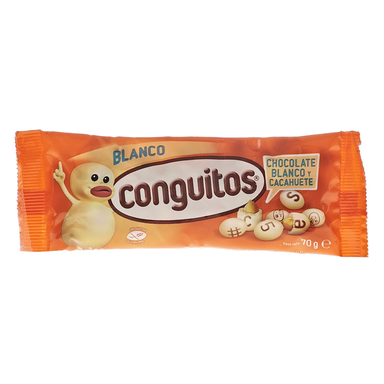 CONGUITOS de chocolate blanco 70 g.