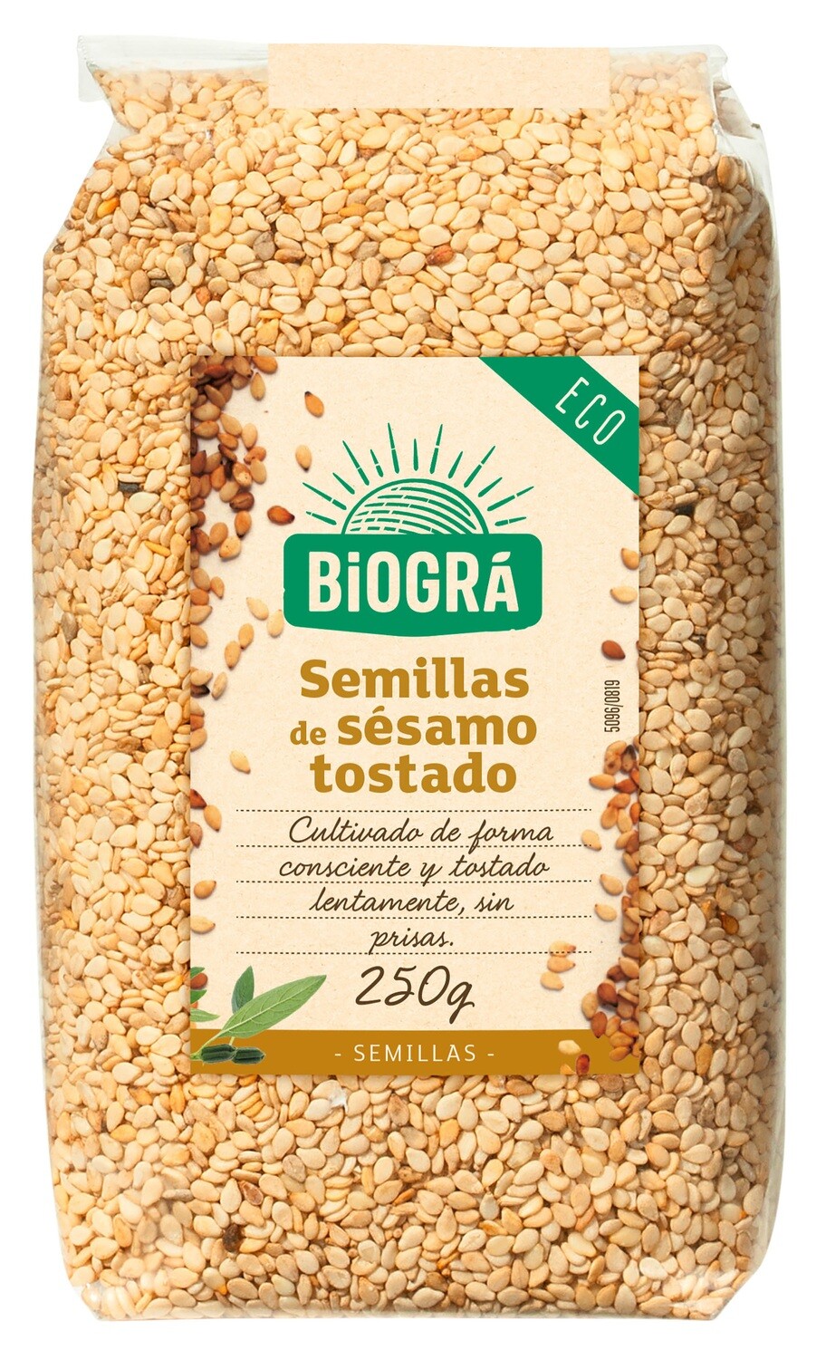 Sésamo tostado BIOGRA 250 g.