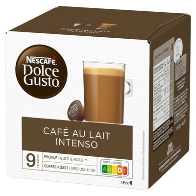 Café en cápsulas con leche intenso DOLCE GUSTO 16 uds.