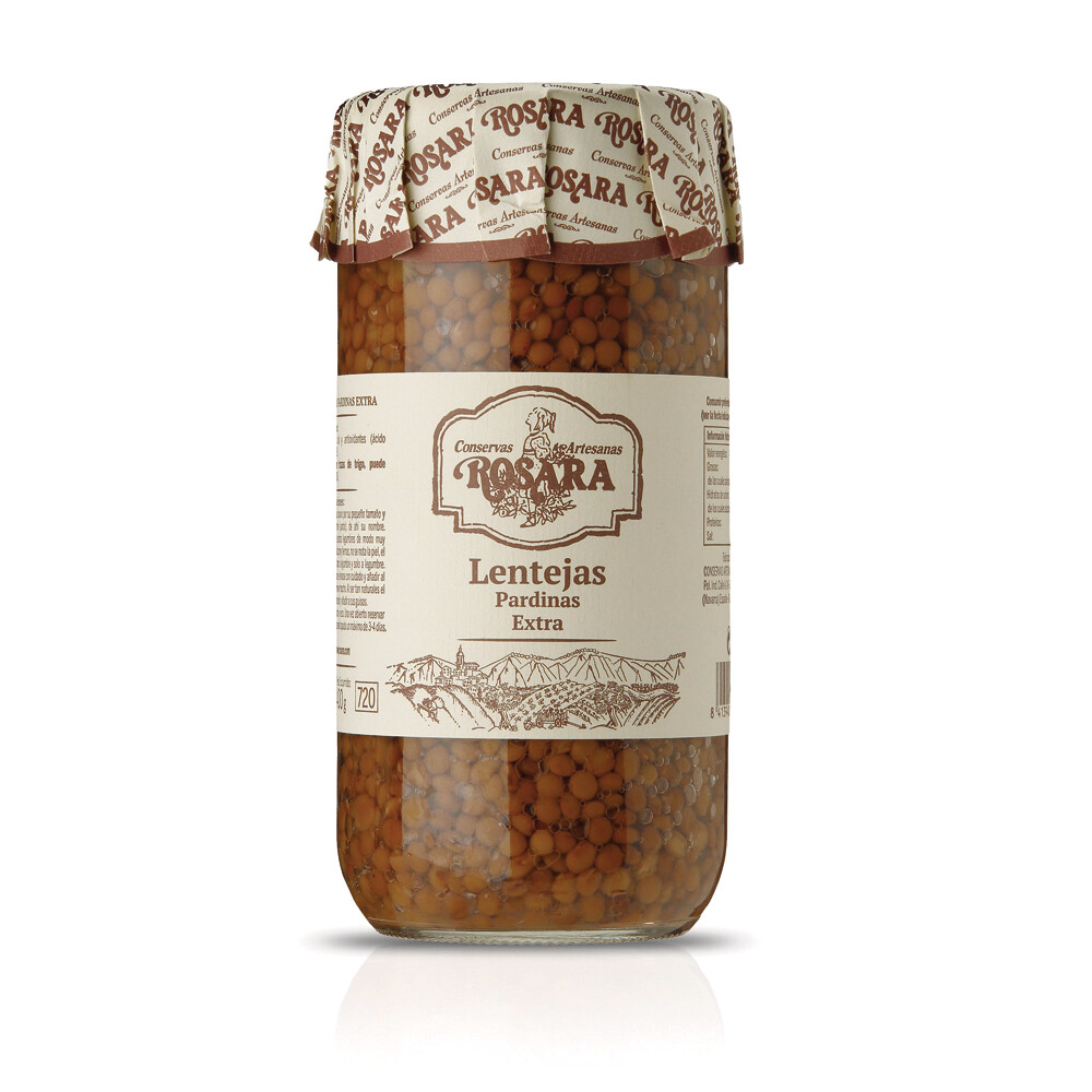Lentejas pardinas extra ROSARA 660 g.