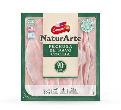 Pechuga de pavo cocida Naturarte CAMPOFRIO 90 g.