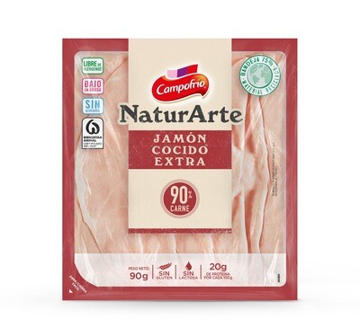 Jamón cocido extra CAMPOFRIO 90 g.