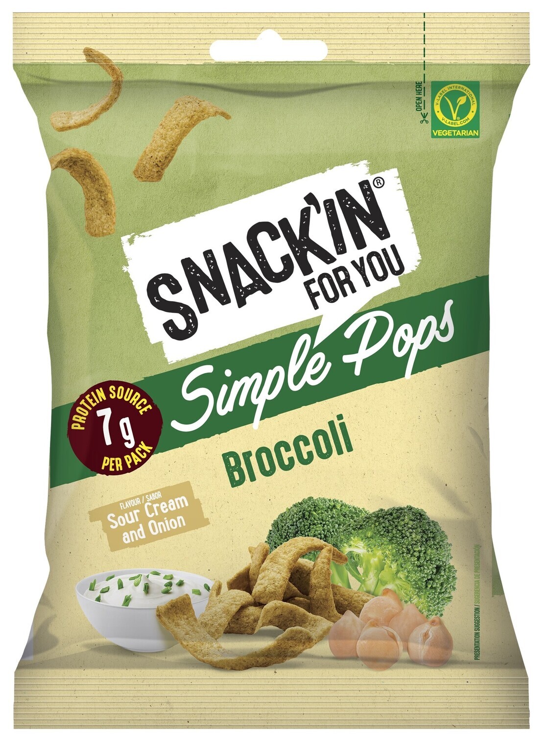 Snack´in simple pop brocoli CAMPOFRIO 40 g.