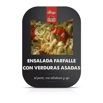 Ensalada farfalle con verduras asadas M.R.M. 300 g.