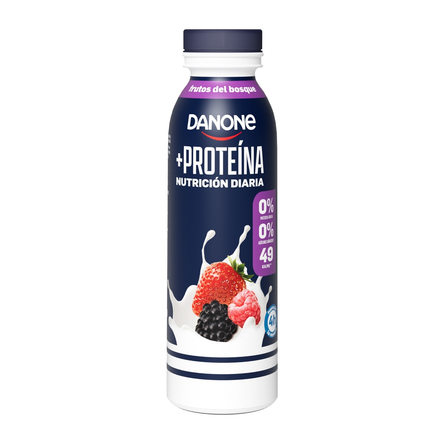 Yogur líquido +proteina 0% frutos del bosque DANONE 270 g.