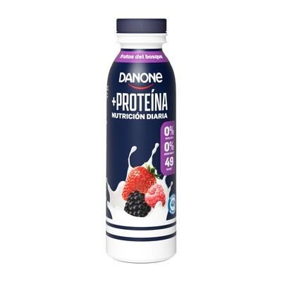 Yogur líquido +proteina 0% frutos del bosque DANONE 270 g.