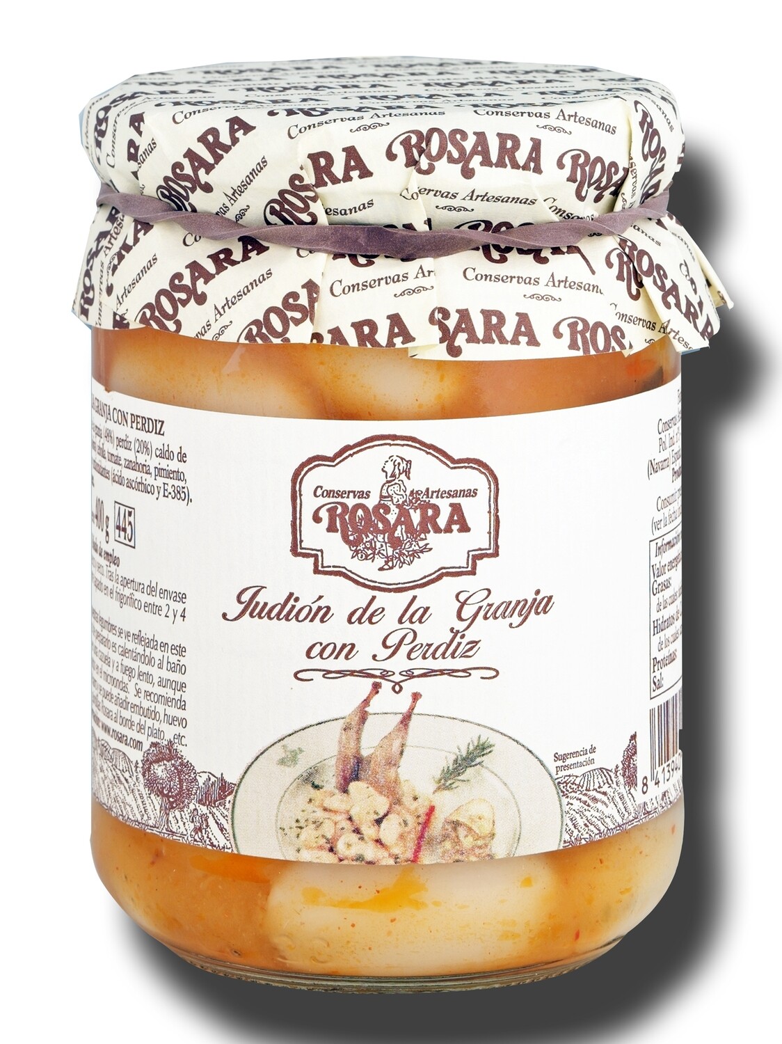 Judión con perdiz ROSARA 445 g.