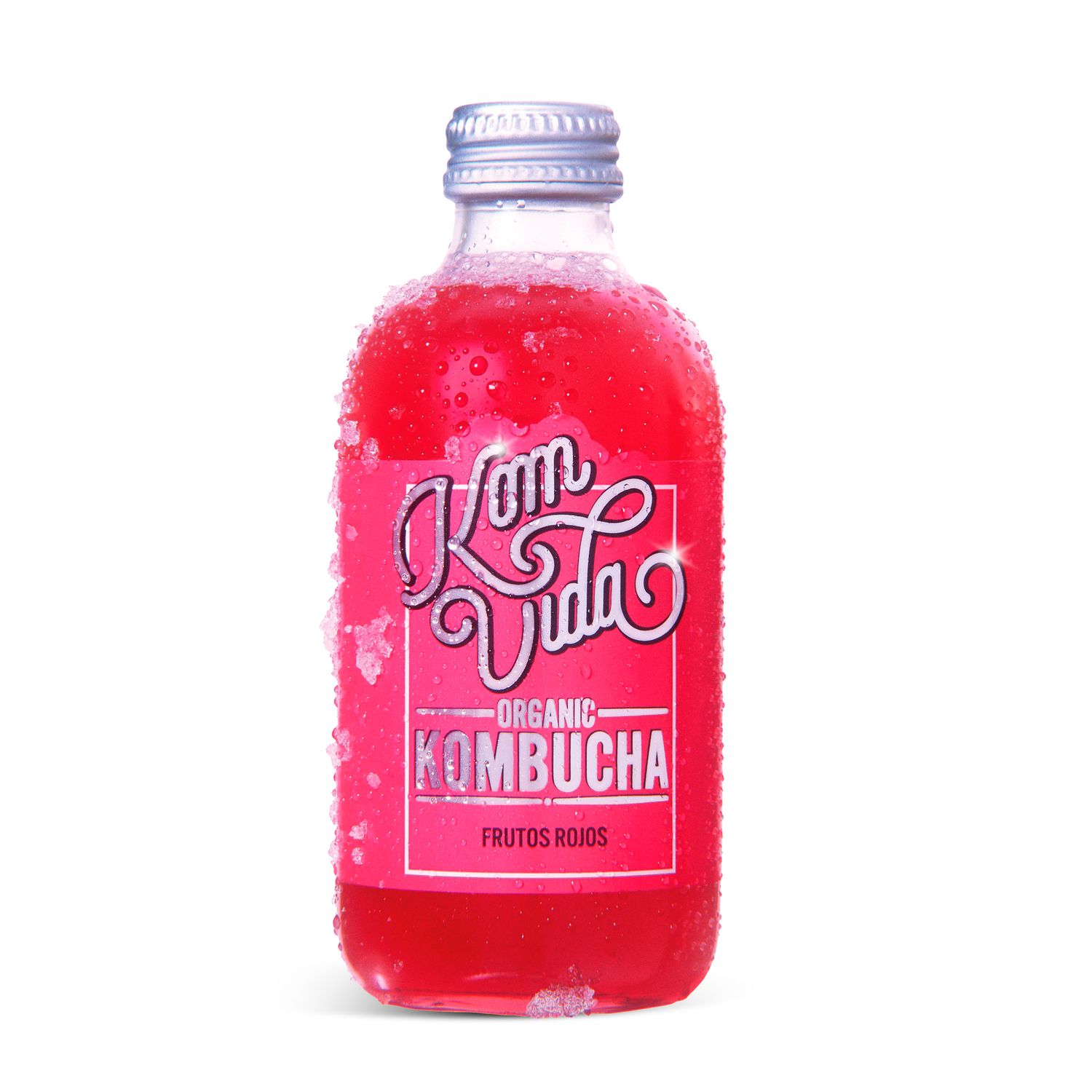Bebida eco a base de té sabor frutos rojos Komvida KOMBUCHA 250 ml.