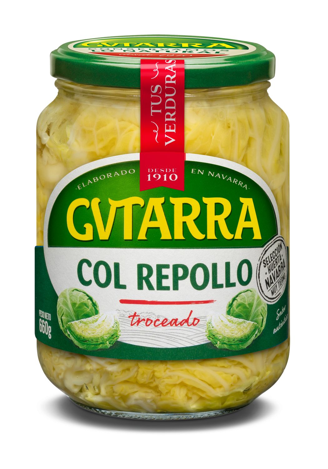 Col repollo troceado GVTARRA 660 g.