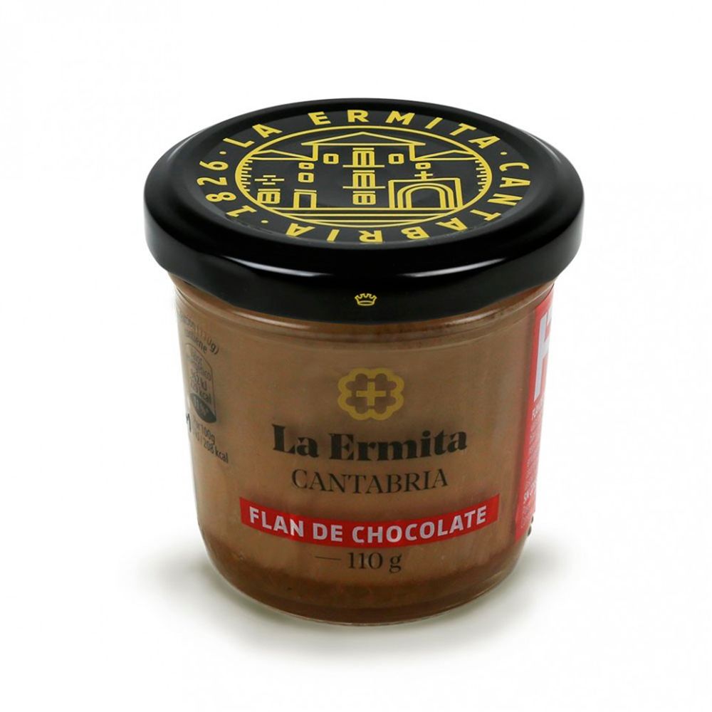 Flan de chocolate LA ERMITA.