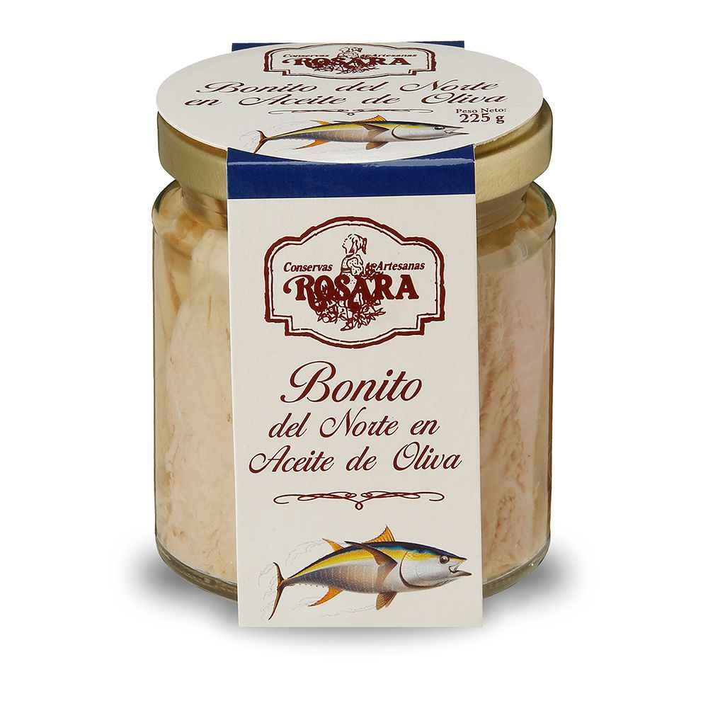 Bonito en aceite de oliva ROSARA 225 ml.
