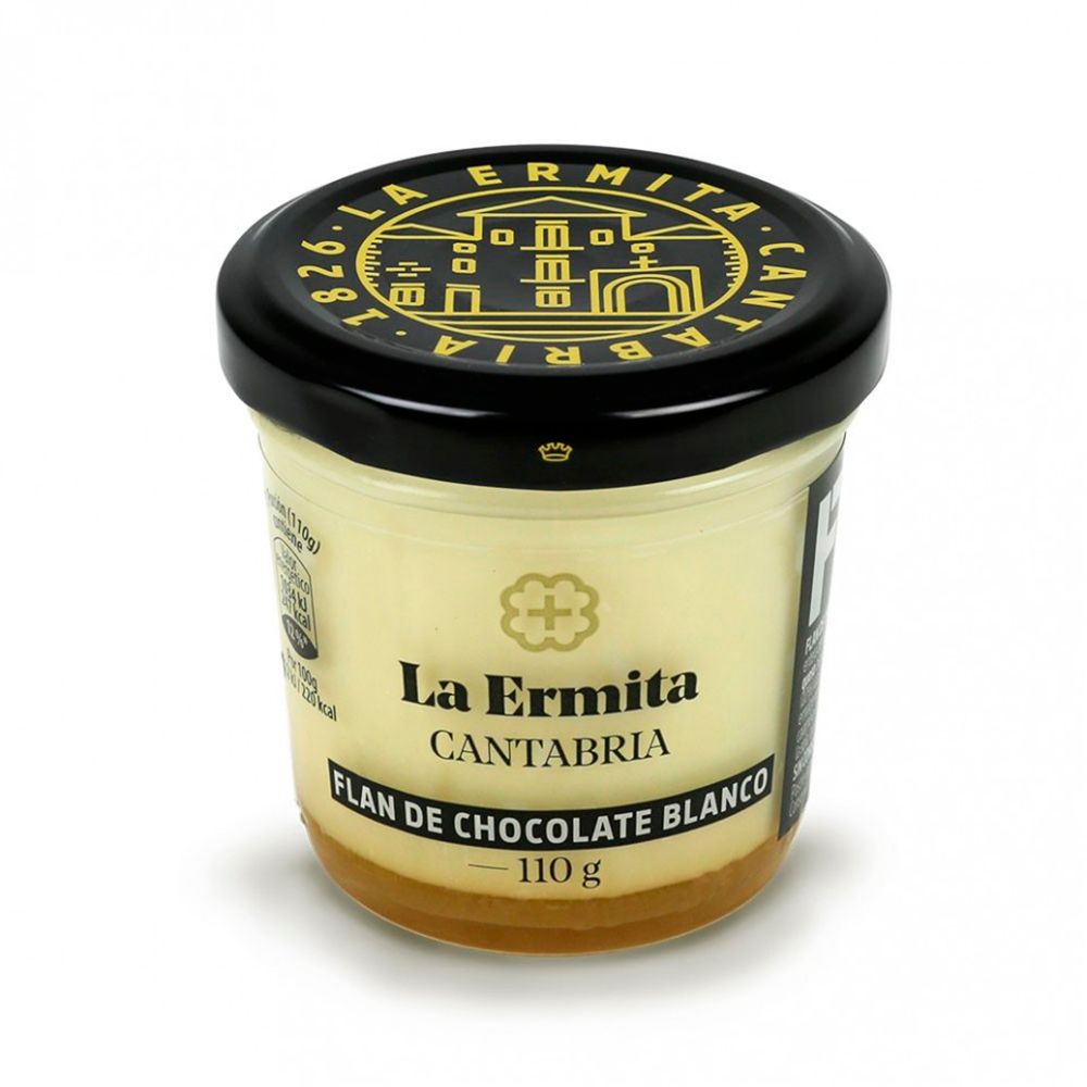 Flan de chocolate blanco LA ERMITA.