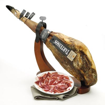 Jamón 100% ibérico de bellota al corte TARTESSOS, D.O. Jabugo.