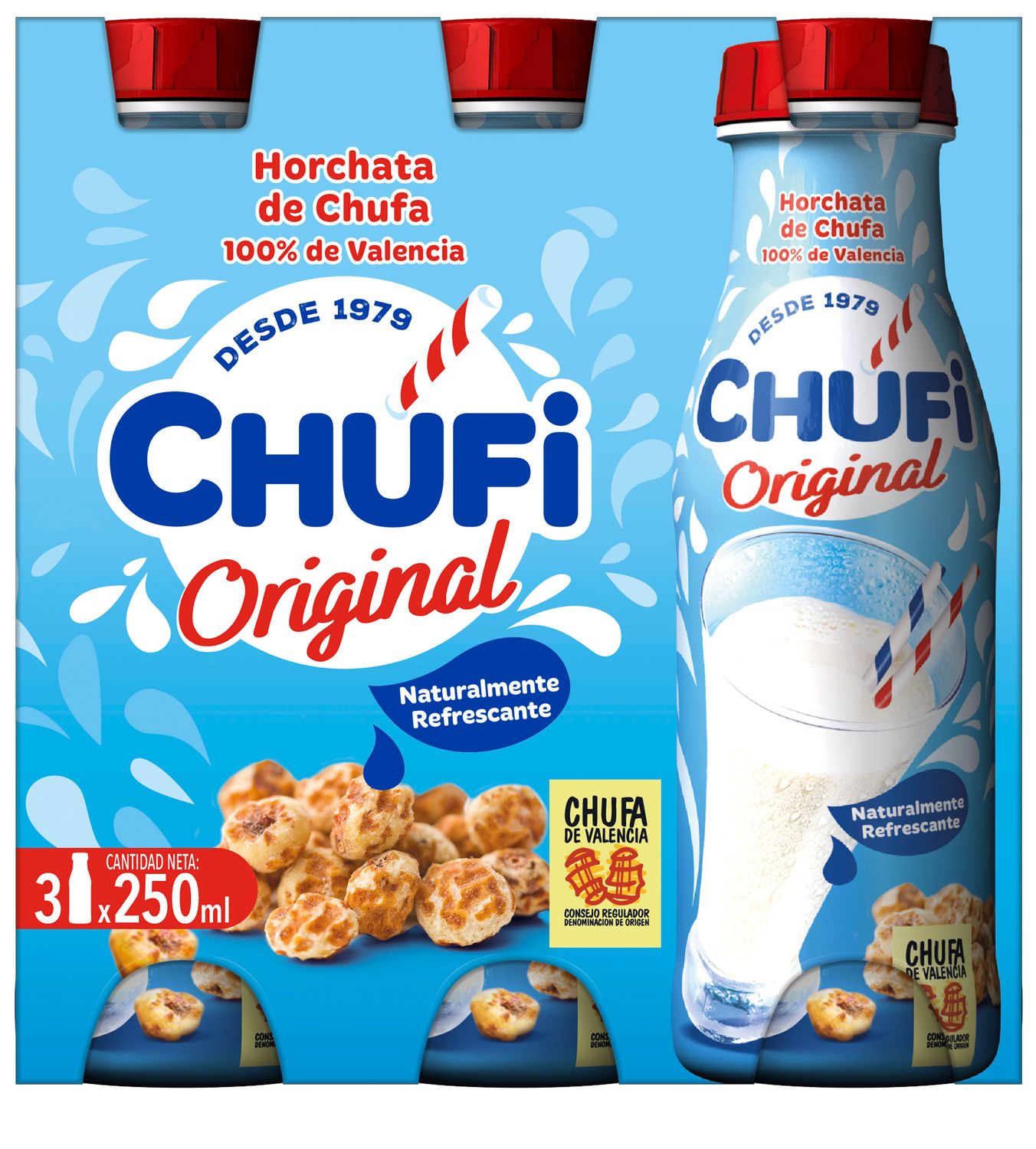 Horchata original CHUFI 3 x 250 ml.
