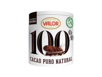 Bote cacao puro natural 100% VALOR 250 g.