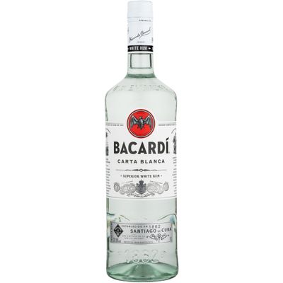 Ron carta blanca BACARDI 1 lt.