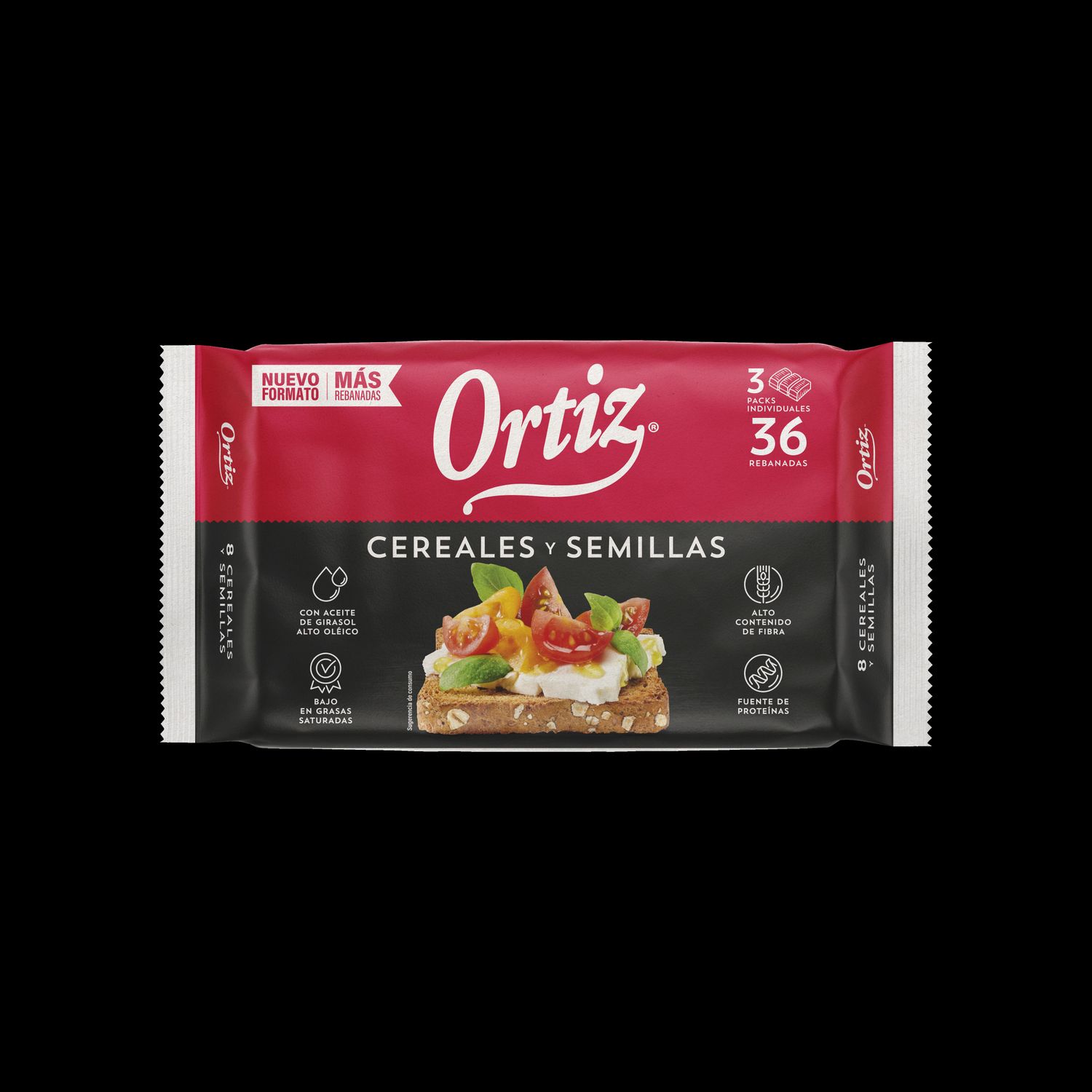 Tostadas cereales y semillas ORTIZ 320 g.
