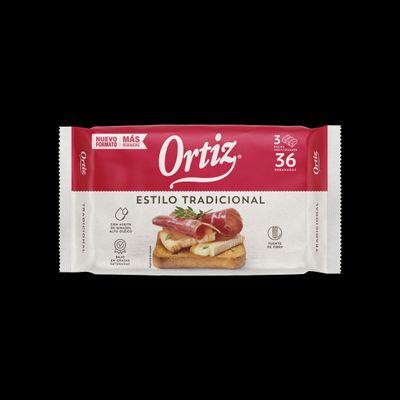 Tostadas estilo tradicional ORTIZ 320 g.