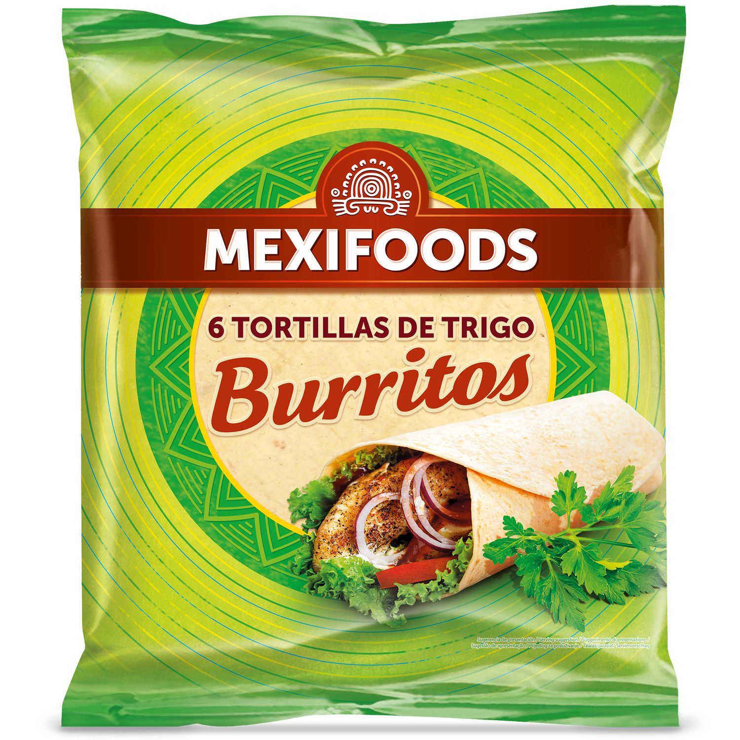 Tortillas de trigo para burritos MEXIFOODS 370 g.