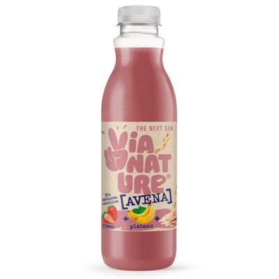 Zumo de avena, plátano y coco VIA NATURE 750 ml.