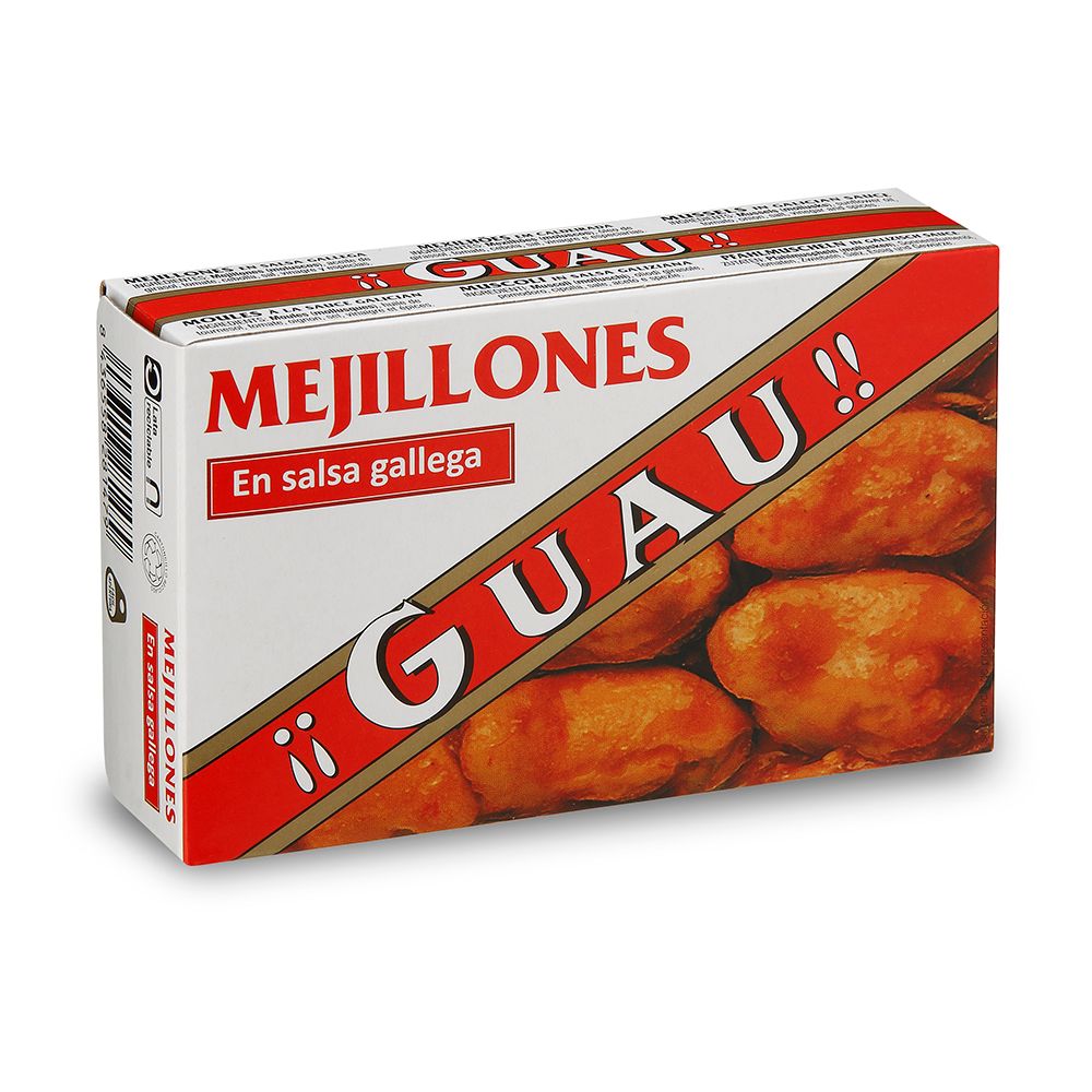 Mejillones en salsa gallega GUAU 111 g.