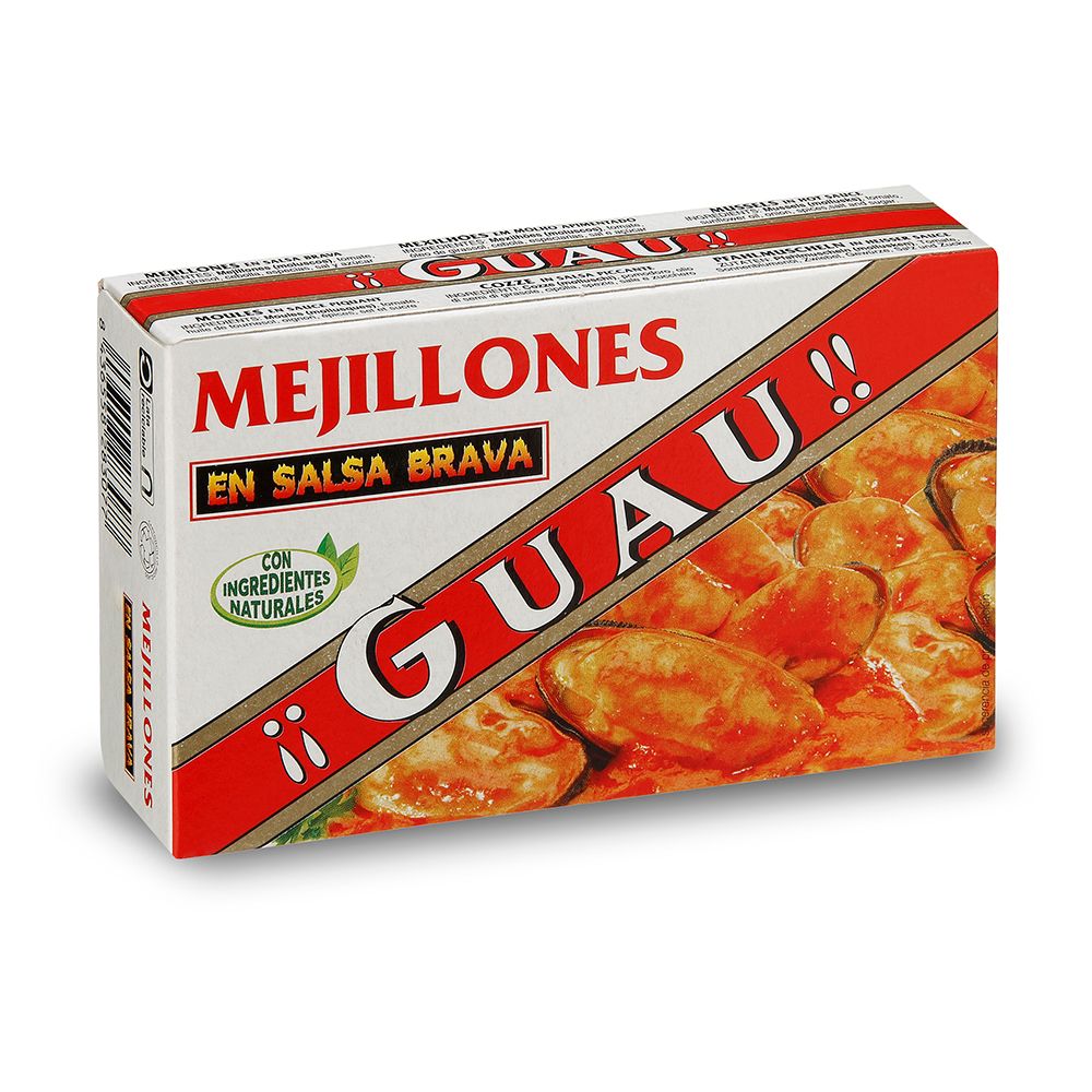 Mejillones en salsa brava GUAU.