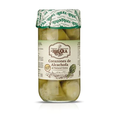 Corazones de alcachofa enteros ROSARA 660 g.