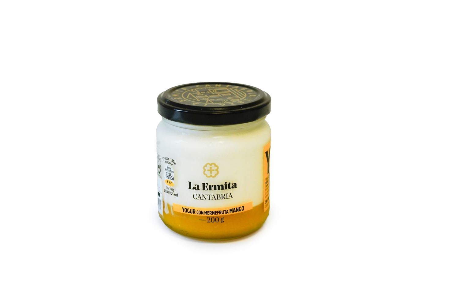 Yogur con mermefruta de mango LA ERMITA 200 g.
