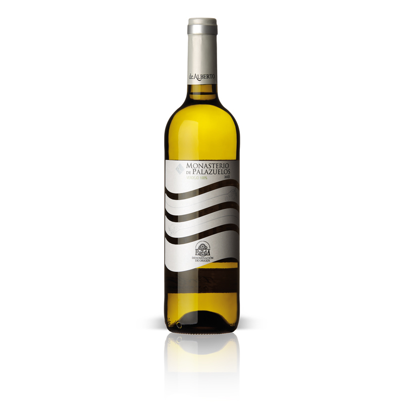 Vino blanco verdejo D.O. Rueda MONASTERIO DE PALAZUELOS, 75 cl.