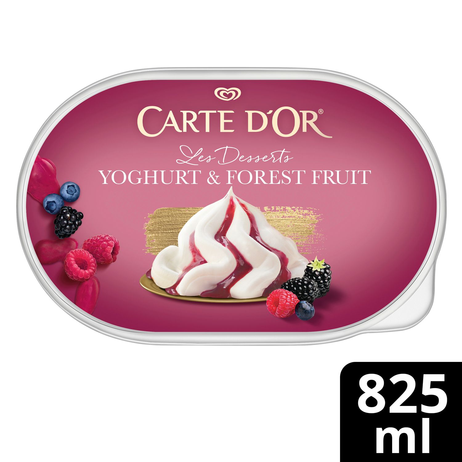 Helado tarrina yogurt y frutos rojos CARTE D´OR 480 g.