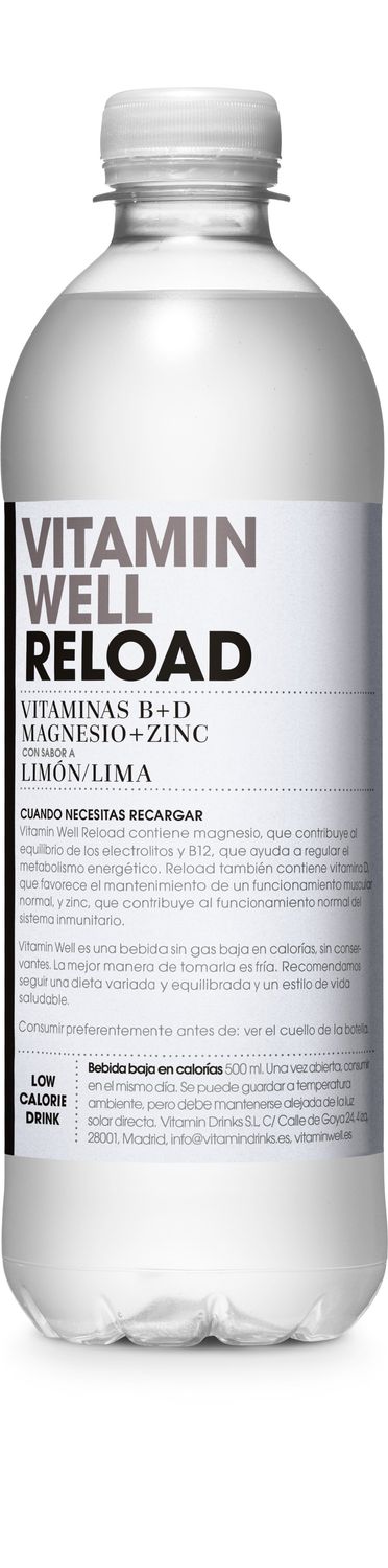 Vitamina B+D sabor a LIMÓN/LIMA VITAMIN WELL ENHANCE 500 ml.
