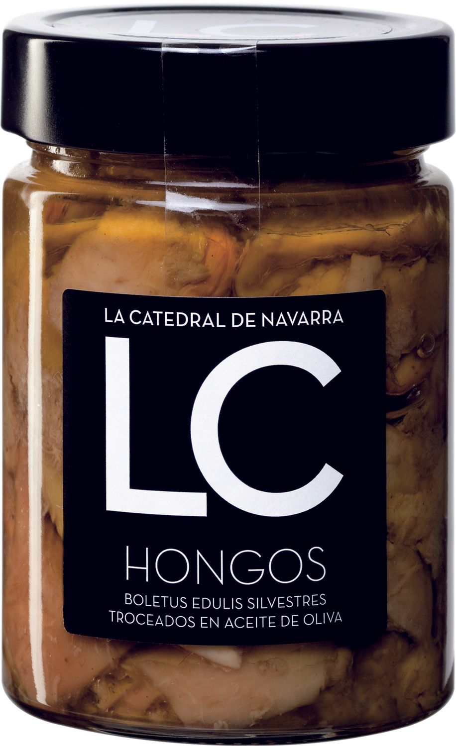 Hongos boletus silvestres en aceite de oliva LA CATEDRAL DE NAVARRA 300 g.